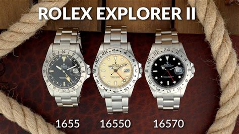 rolex explorer ii 16550 vs 16570